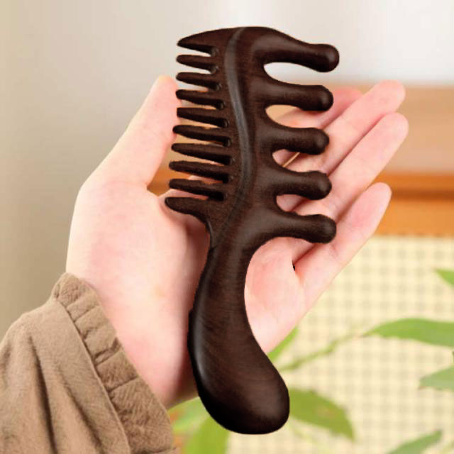 楽天市場】檀木 櫛 マッサージコーム 頭皮マッサージ ヘアコーム