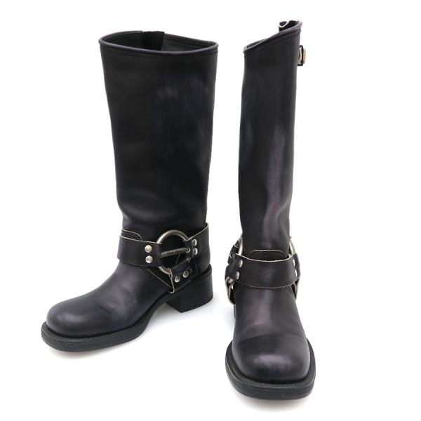 楽天市場】ミュウミュウ バイカーブーツ 【Bランク】【中古】 : 質屋さ