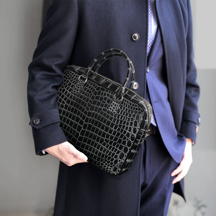 楽天市場】日本製 クロコダイル 2way ビジネスバッグ マット 加工