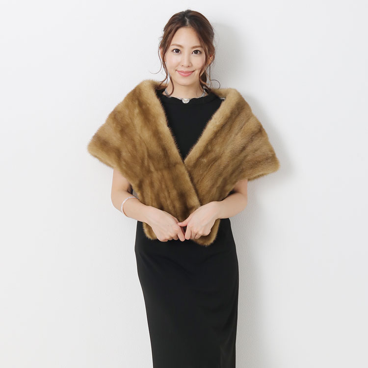 楽天市場】【訳あり】 パステルミンク ストール レディース ミンク