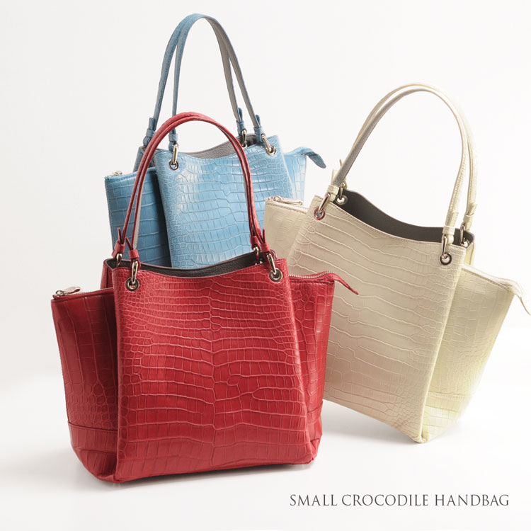 楽天市場】スモール クロコダイル レディース バッグ マット 加工
