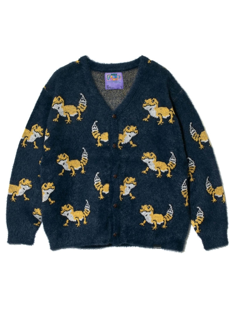 楽天市場】レオパードゲッコーIMPACTシャギーMIX ジャガードカーデ