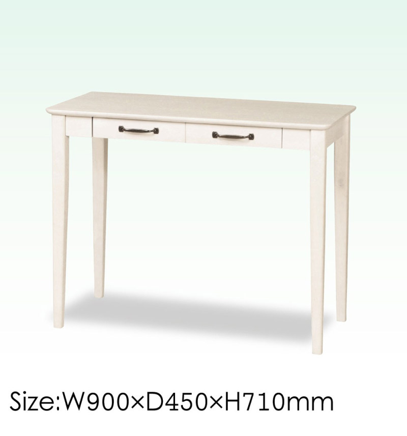 楽天市場】デスク ホワイトウォッシュ 幅90 机 引き出し付き シンプル