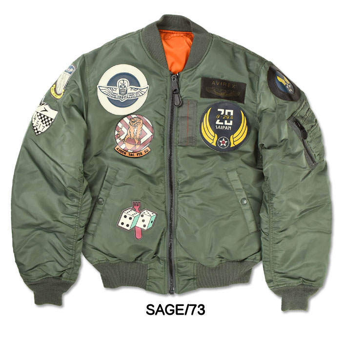 楽天市場】AVIREX アビレックス MA-1 TOP GUN MA1 トップガン フライト