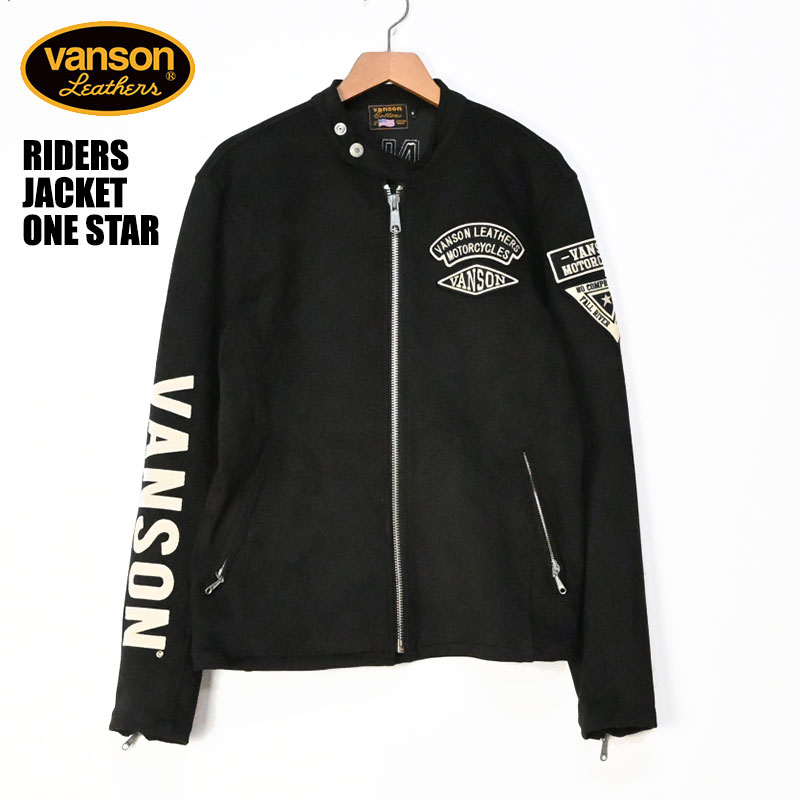 楽天市場】VANSON バンソン 起毛 プレーティング ライダース
