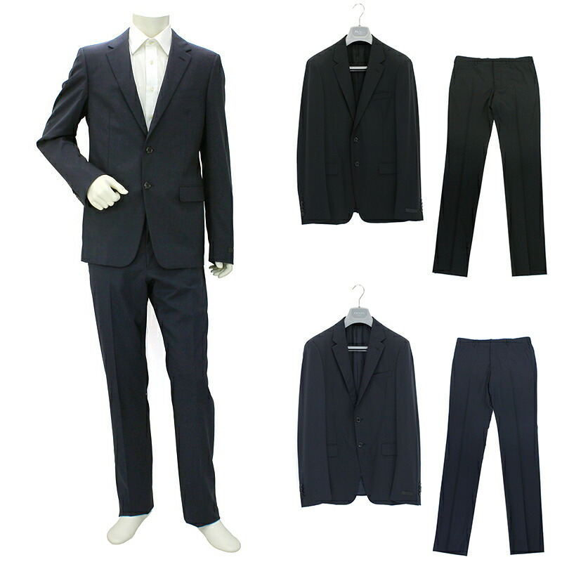 楽天市場】プラダ PRADA ジャケット＆パンツ セットアップ 2ボタン