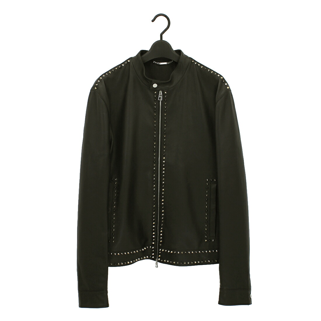 楽天市場】ヴェルサーチェ ジャケット メンズ ライダース 革ジャン