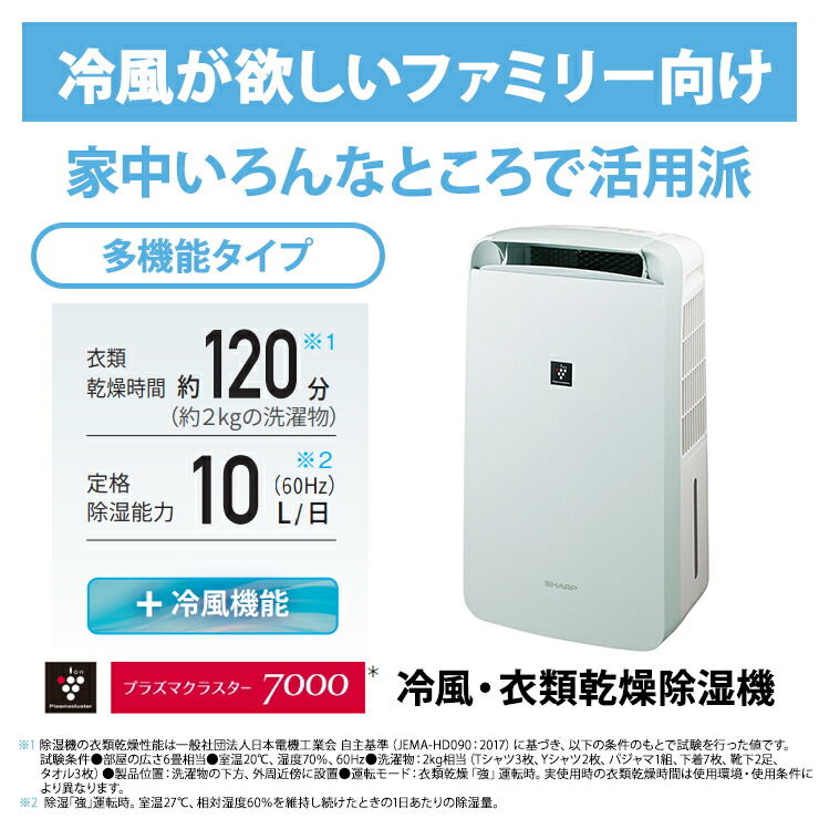 楽天市場】コンプレッサー方式 冷風・衣類乾燥除湿機 コンパクトクール