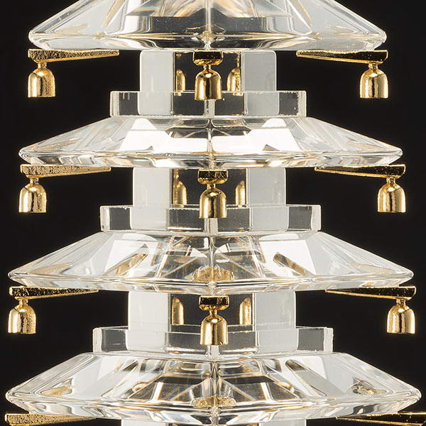 楽天市場】甲州水晶貴石細工 水晶五重塔 - 田中佑幸作、証明書付き