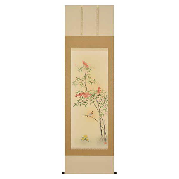 楽天市場】掛軸 南天福寿(なんてんふくじゅ) - 松尾真雪筆 : 仏像