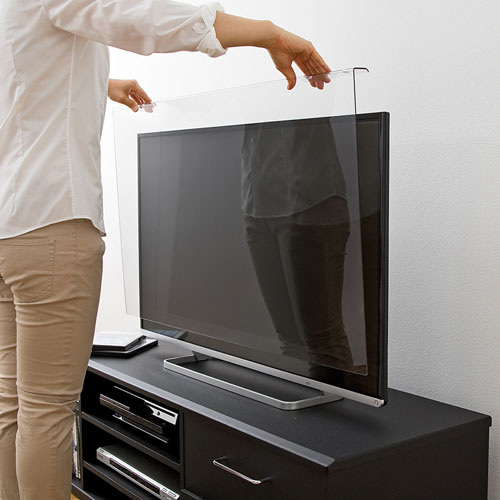 楽天市場】液晶テレビ保護パネル(55インチ・吊り下げ式・キズ汚れ防止