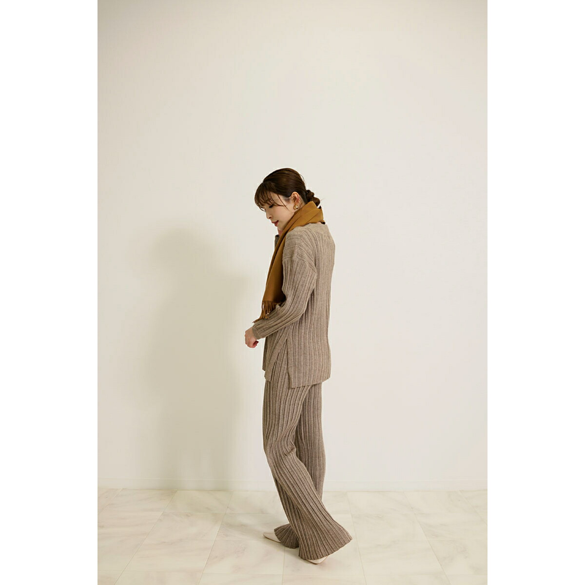 楽天市場】ニット セットアップ レディース パンツ 秋冬 コーデ 上品