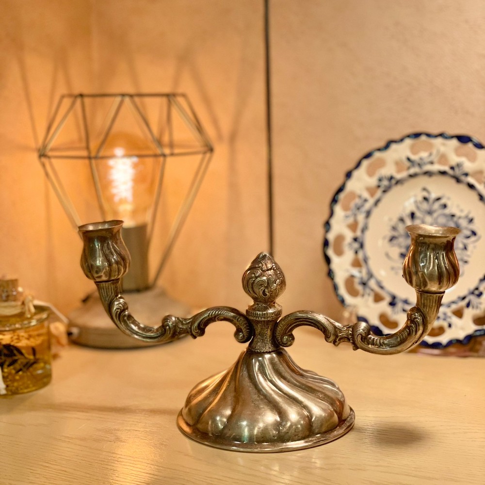 楽天市場】キャンドルスタンド 燭台 洋白 ニッケルシルバー フランス