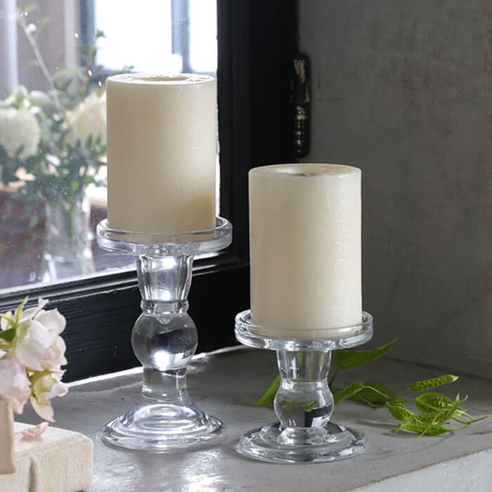 楽天市場】ピラー ガラスキャンドルホルダー Alba Sache // テーパー