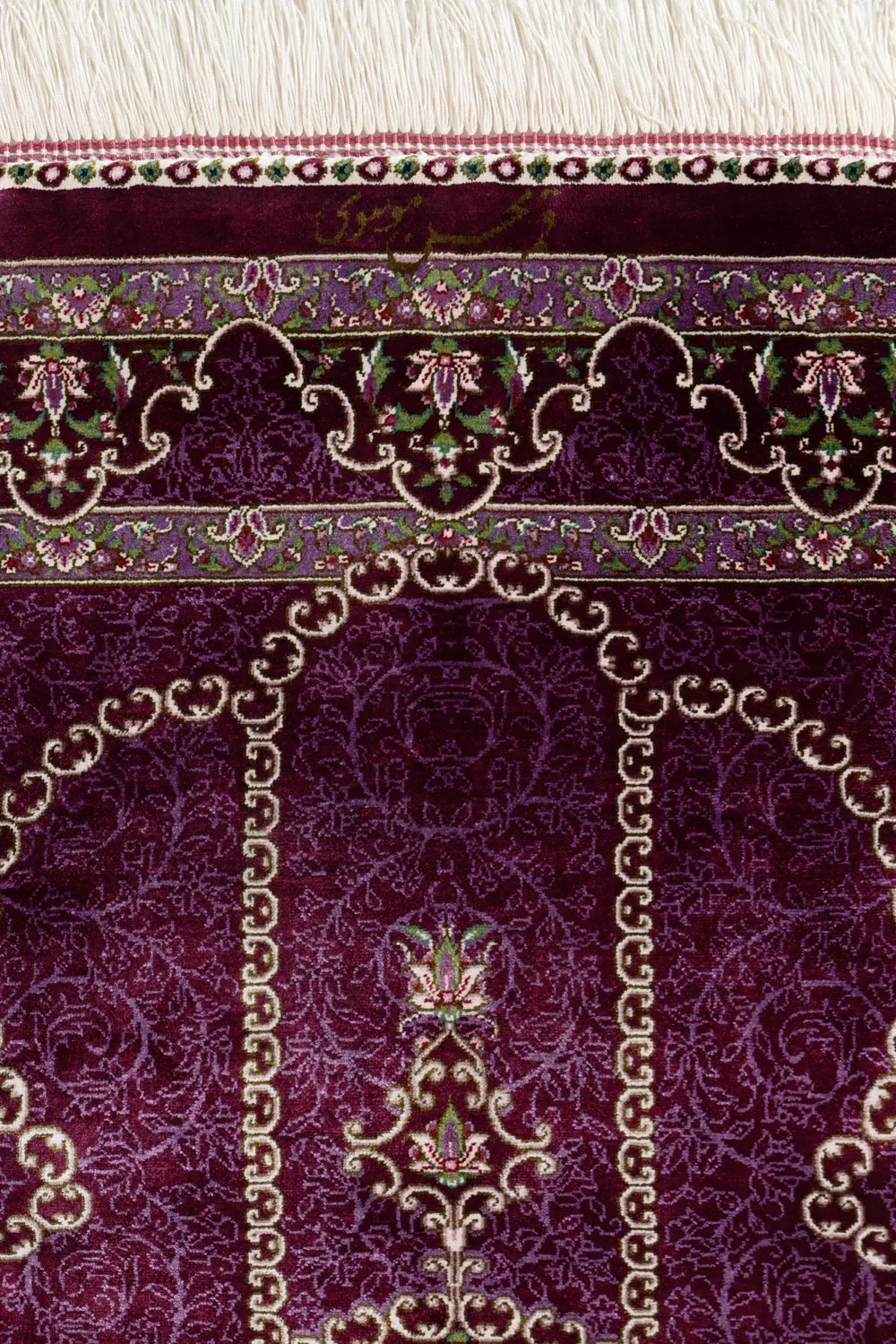 楽天市場】ペルシャ絨毯 クム産 ムサビ工房 シルク 約60cm x 95cm 玄関