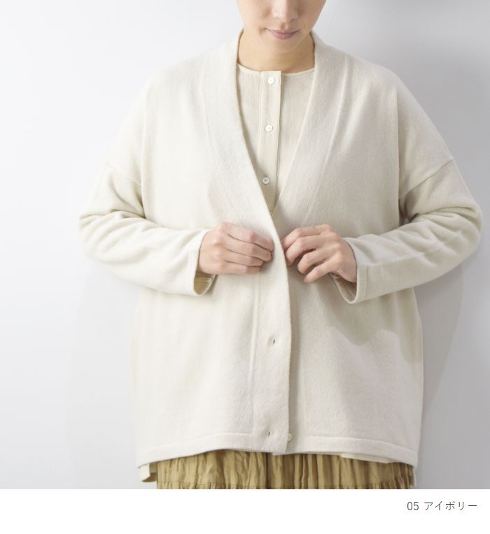楽天市場】evam eva(エヴァムエヴァ)cashmere cardigan 4colormade in