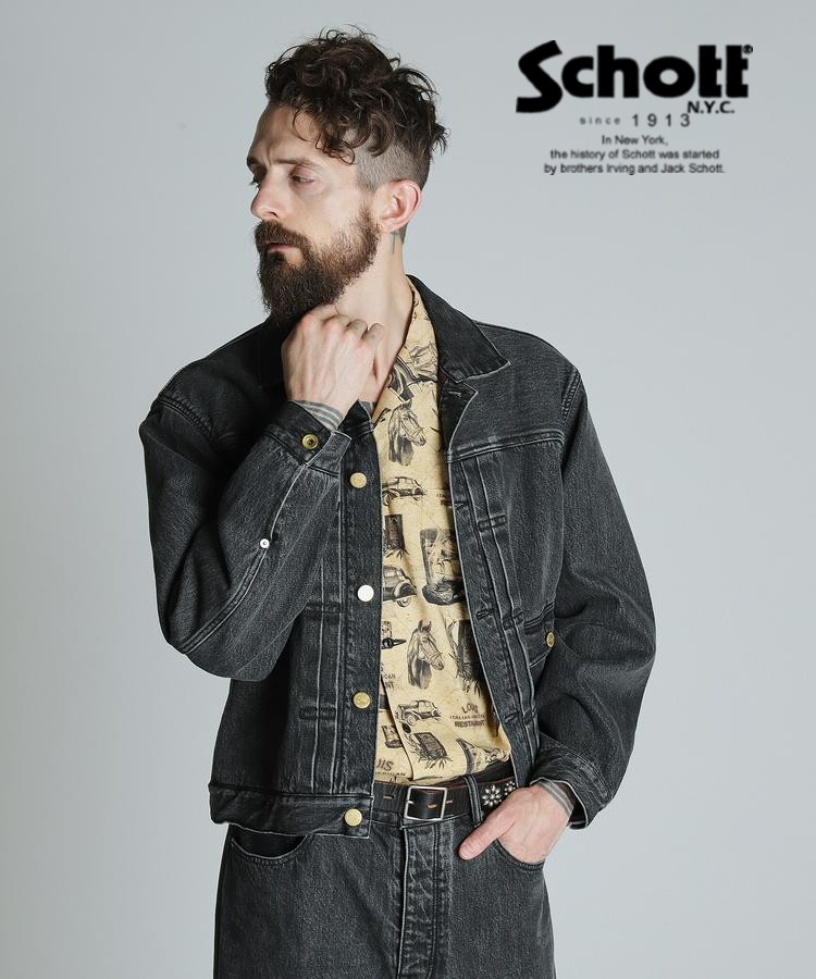 楽天市場】Schott/ショット 公式通販 | LOT. 114 BLACK DENIM JACKET