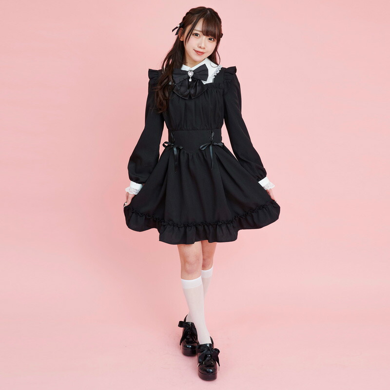 楽天市場】☆ウエストレースアップワンピース1/6 18:00マークダウン1