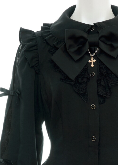 楽天市場】袖スリットレースフリルセットアップ8/30 12:00 ブラック再