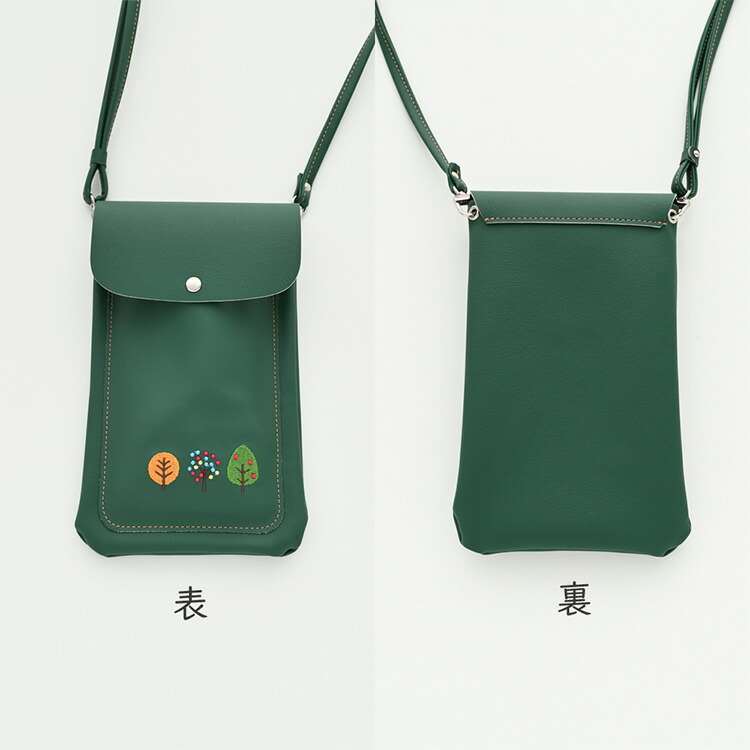 楽天市場】スマホポシェット BIGポケット 【 刺繍 北欧風 】 スマホ