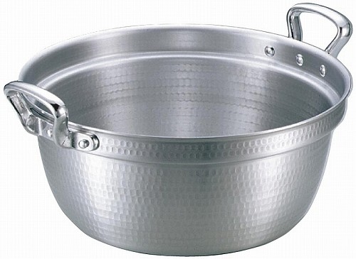楽天市場】/即納/ アルミ 料理鍋 51cm 日本製 / 打出料理鍋 両手鍋 円