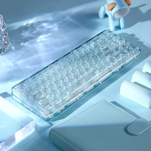 楽天市場】YUNZII X71 メカニカルゲーミングキーボード 透明キー
