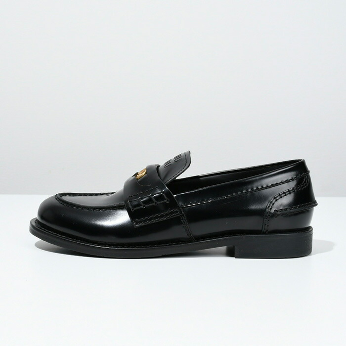 楽天市場】MIU MIU ミュウミュウ ローファー ブラッシュドレザー