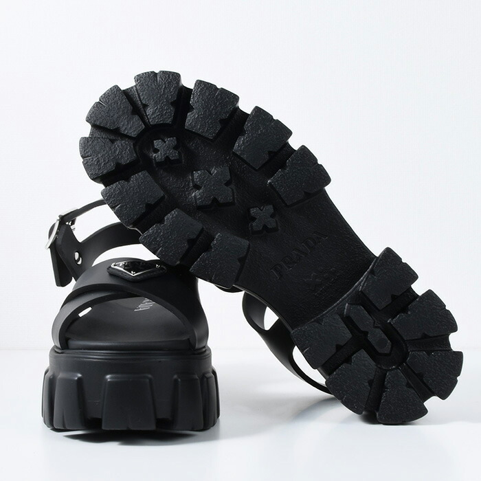 楽天市場】PRADA プラダ モノリス ラバー サンダル シューズ 1X382N