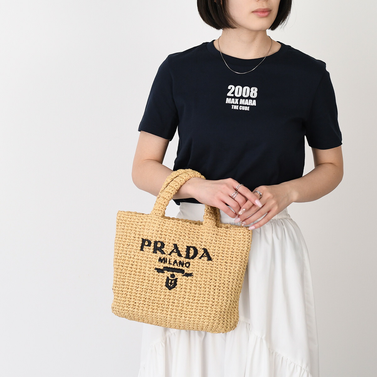 楽天市場】【3/1限定5％オフ】PRADA プラダ バッグ かごバッグ