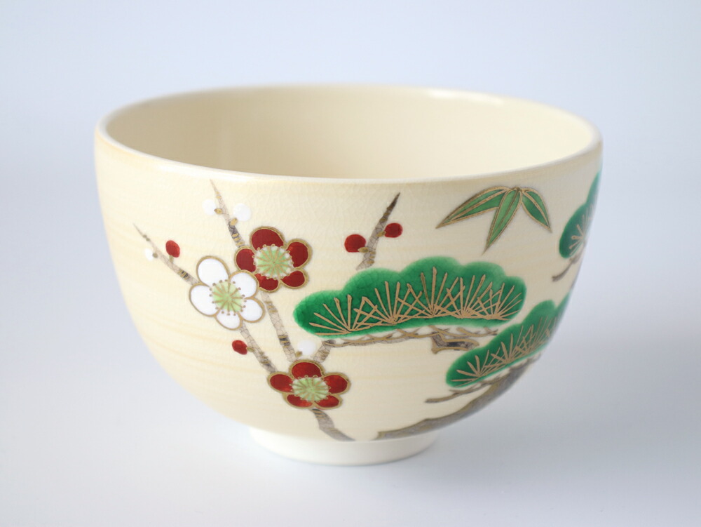 楽天市場】西川貞三郎商店 京焼 清水焼 抹茶碗 金彩松竹梅【 京都 抹茶