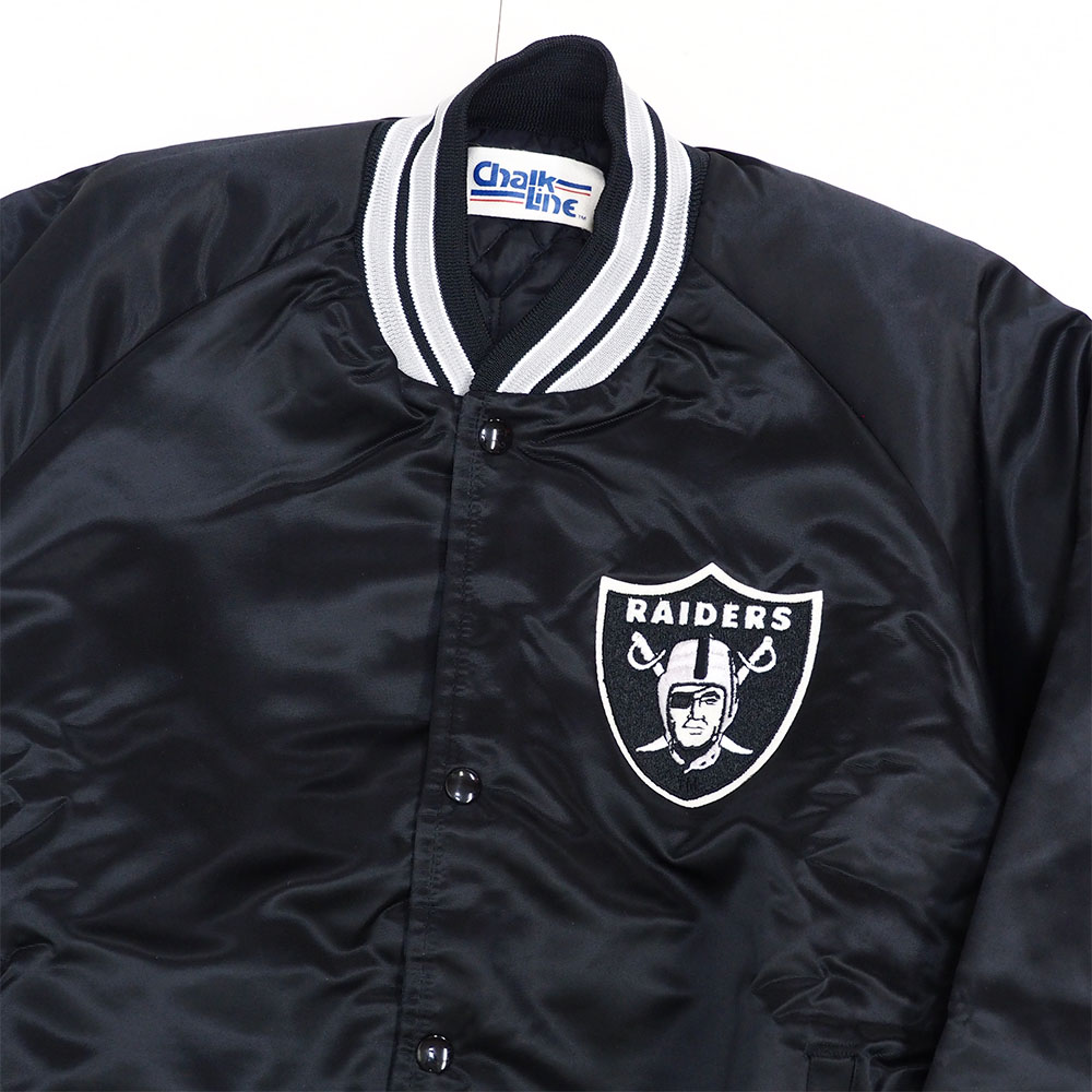 楽天市場】NFL レイダース スタジャン ビンテージ サテン デッド