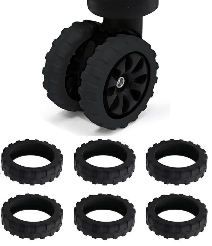 楽天市場】8個 スーツケース キャスターカバー キャリーケース 車輪