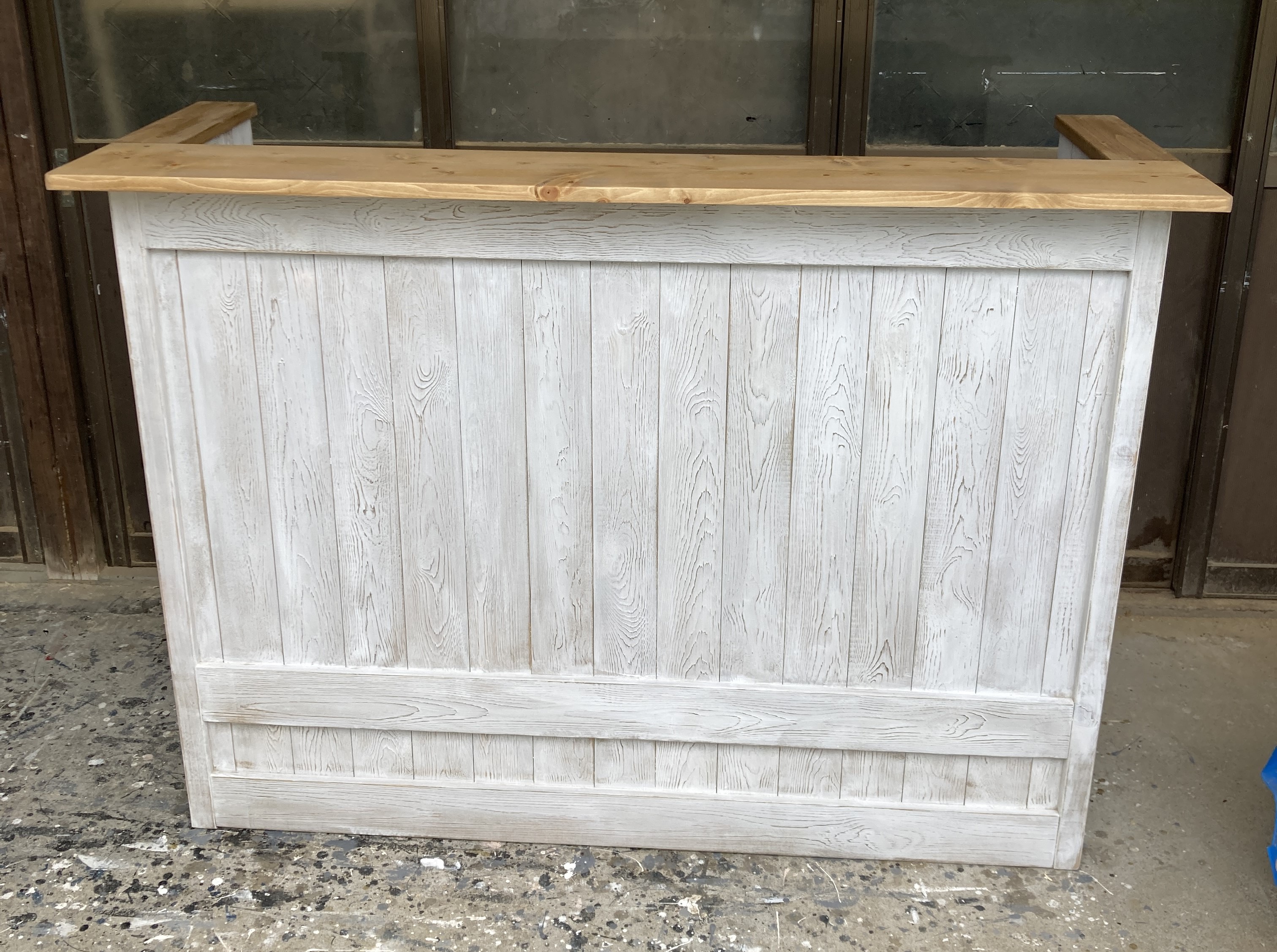 楽天市場】受注制作☆ホワイトシャビー【コの字型レジ用凹み付