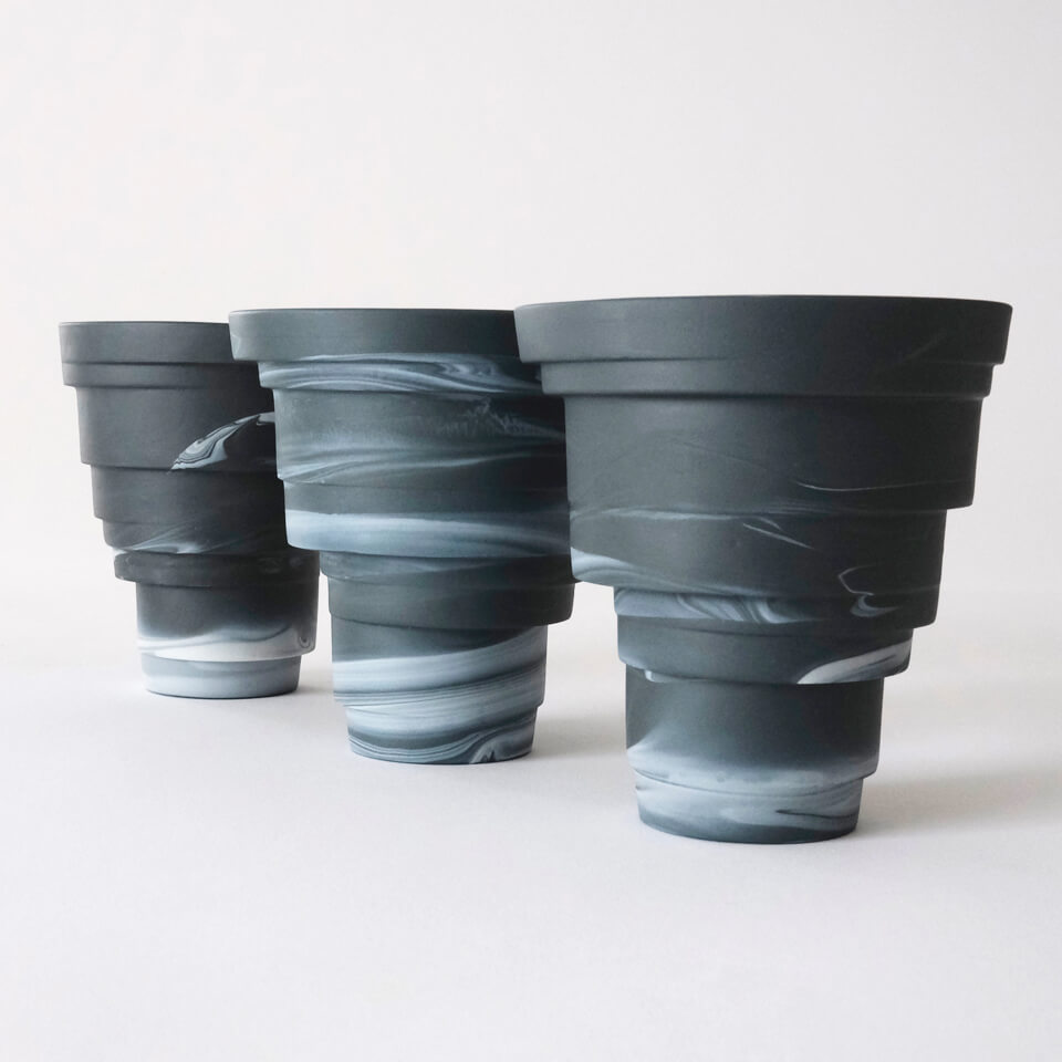 楽天市場】Kitagawa Kazuki【 層 -SOU- 】φ10.5×H11.5cm 植木鉢