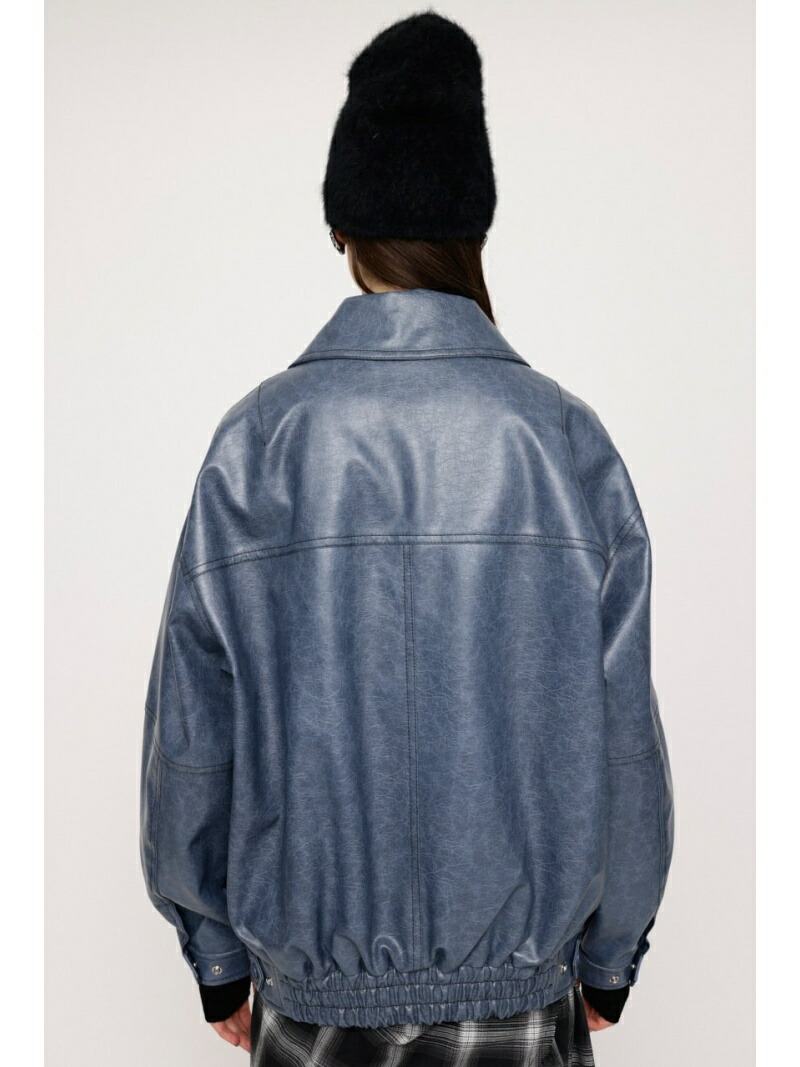 楽天市場】FAUX LEATHER ZIP UP ブルゾン SLY スライ ジャケット