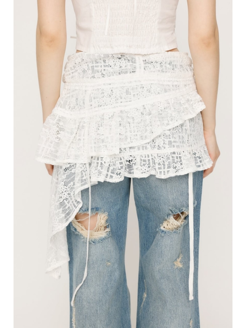 楽天市場】LACE UP ASYMMETRY SKIRT ベルト SLY スライ ファッション