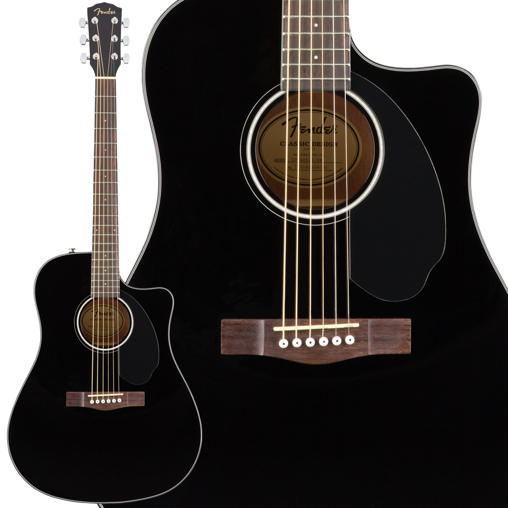 フェンダー CD-60SCE Dreadnought [Black] (アコースティックギター