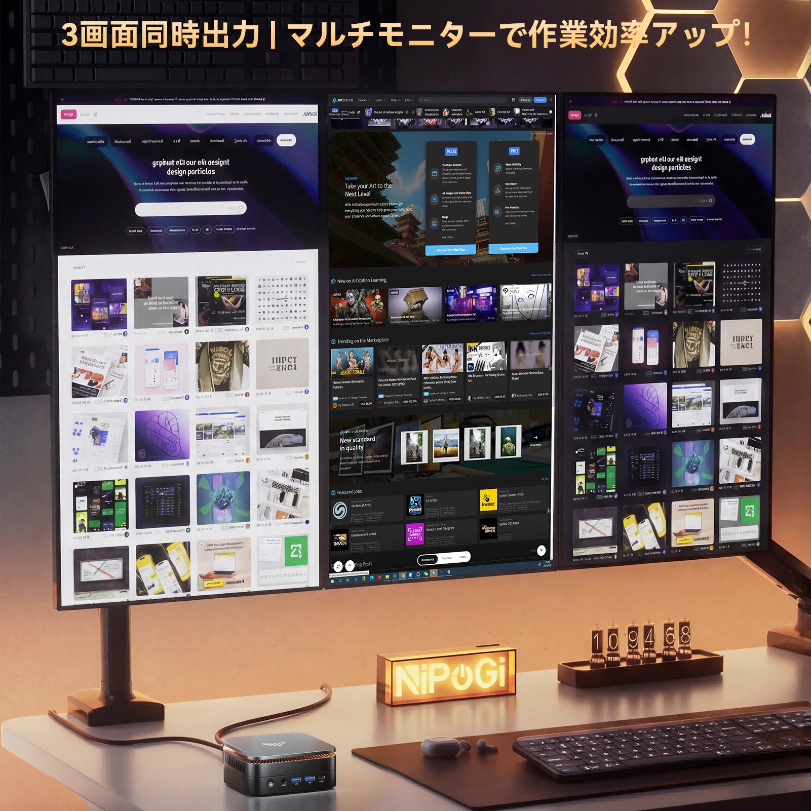 楽天市場】【予約販売中】【SS期間限定15％OFF】NIPOGI mini pc AMD