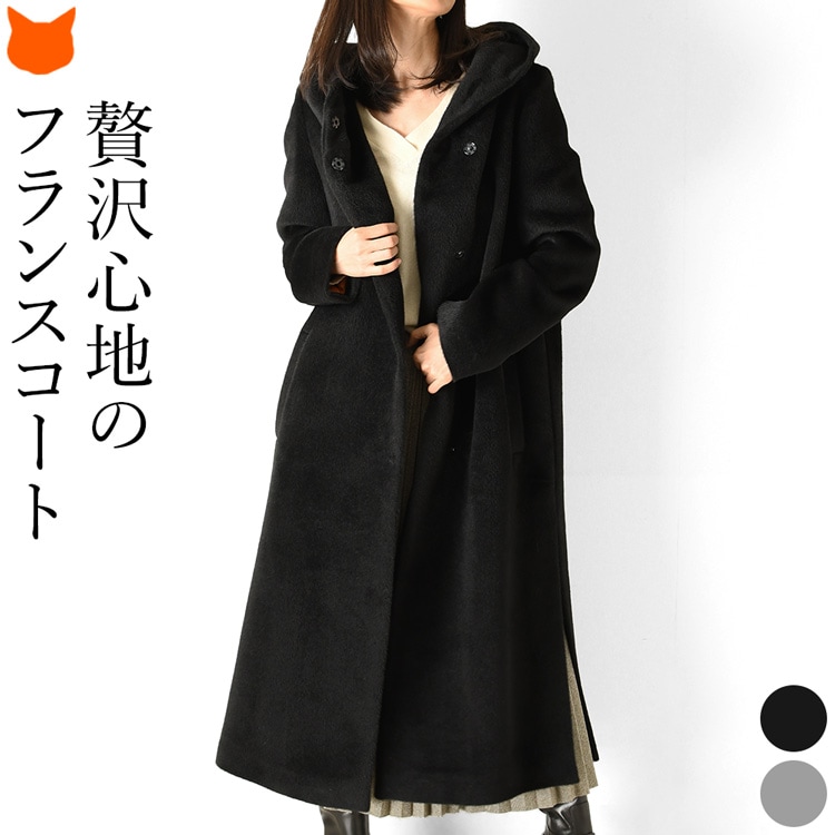 楽天市場】アウター ロングコート レディース 冬 フード付き コート