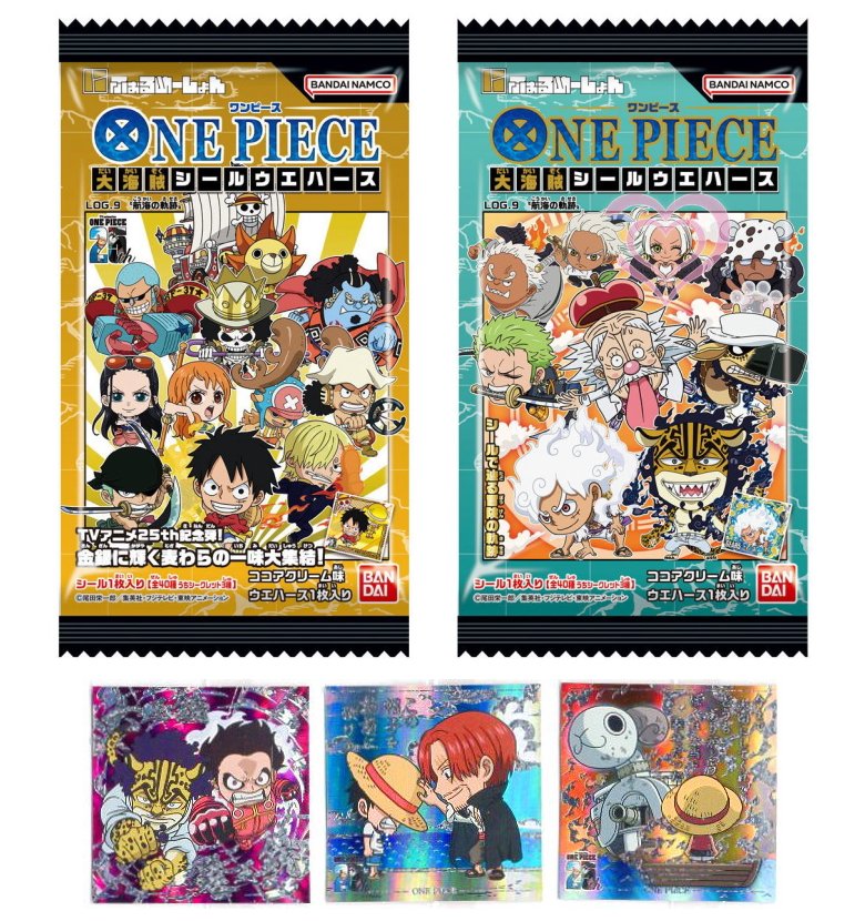 楽天市場】にふぉるめーしょん ワンピース大海賊シールウエハース LOG