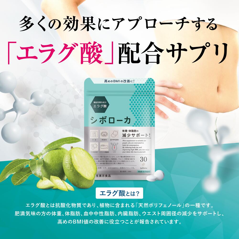 楽天市場】【公式】3袋セット シボローカ 体重 体脂肪 減少サポート