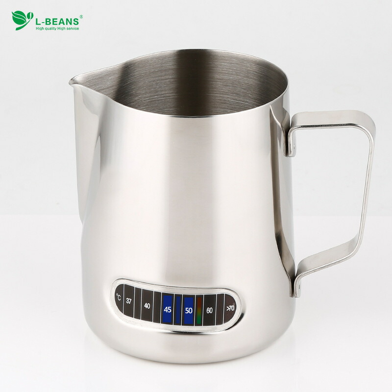 楽天市場】【ポイント 5倍UP !】ミルクポット 600ml 温度表示 ミルク