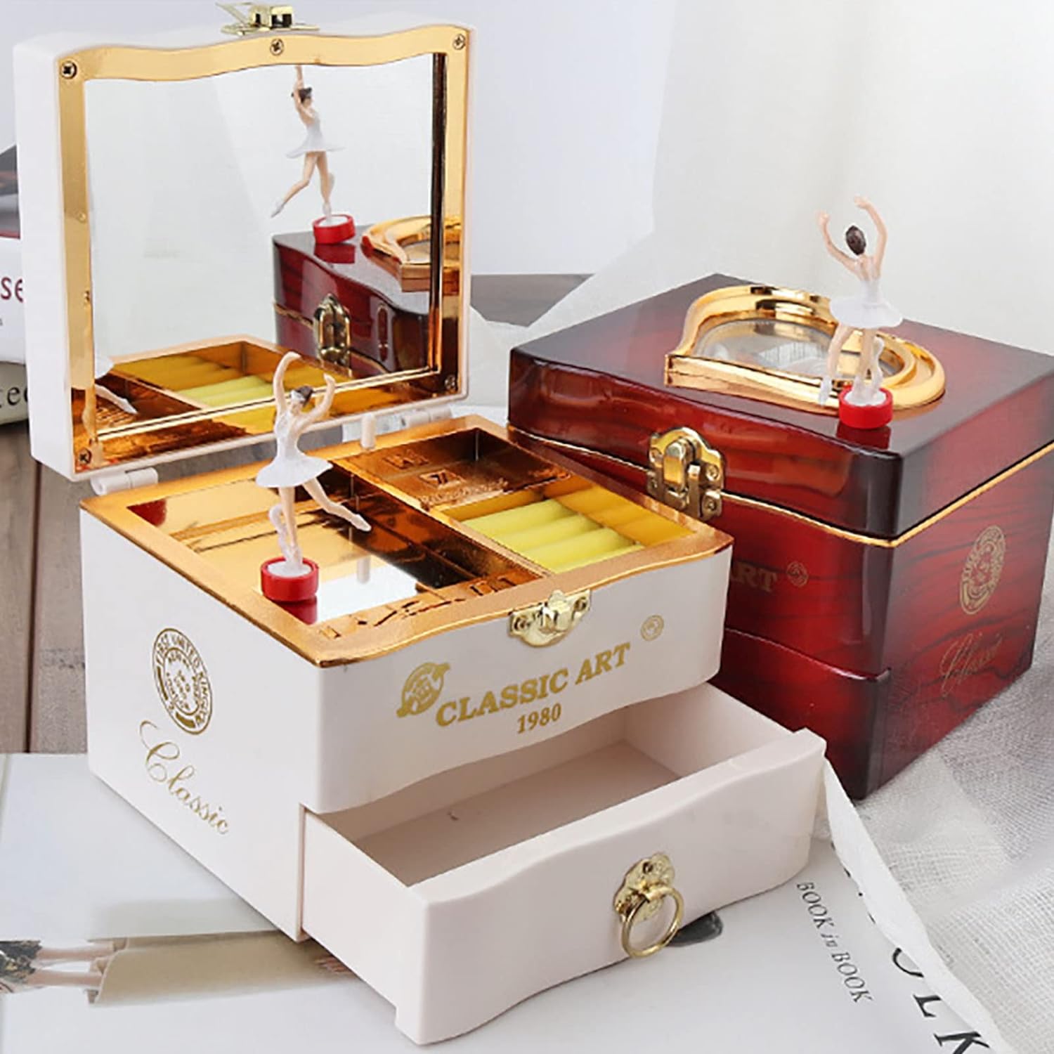 ショーケースオルゴールボックス スケーター 全50曲 ショーケース