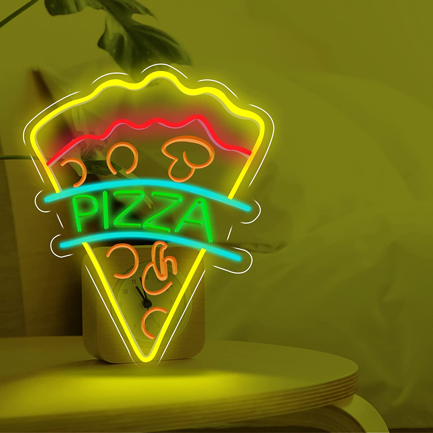 楽天市場】【ポイント 5倍UP !】ネオンサイン ピザ LEDネオンライト