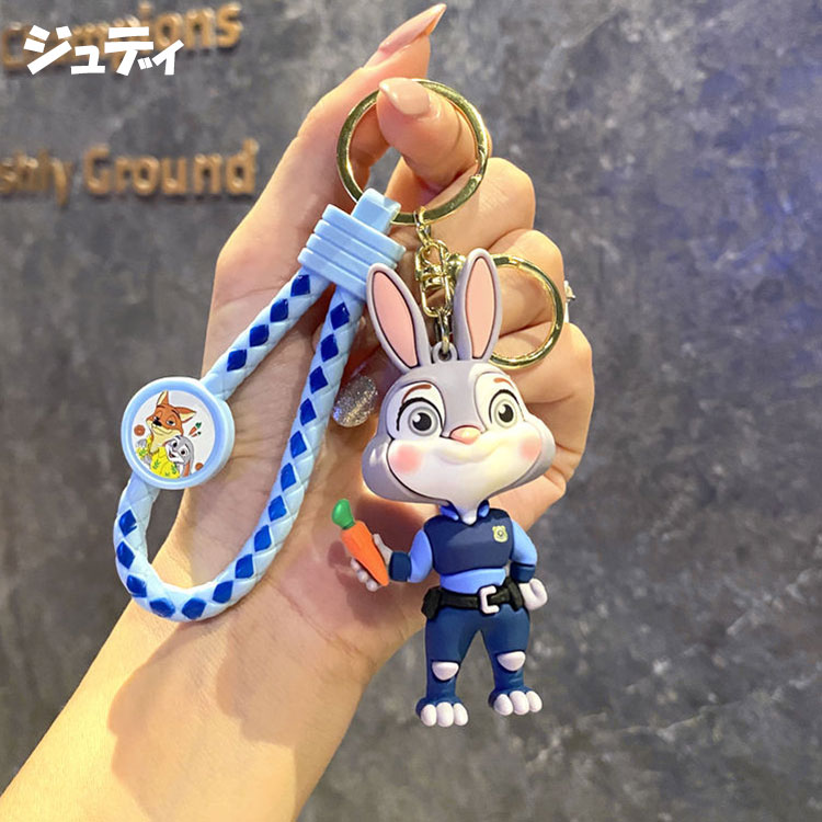 楽天市場】【選べる4種類】ズートピアキーホルダー ラバーストラップ