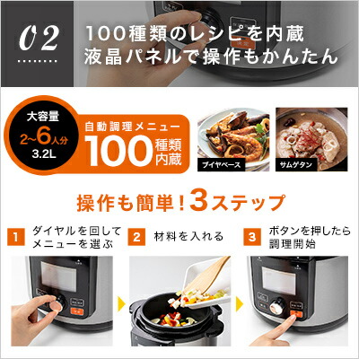 楽天市場】【公式】返品保証付 クッキングプロV2正規品 3.2L シルバー