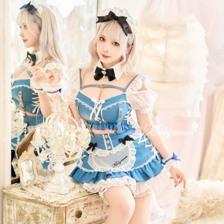 楽天市場】Malymoon パフスリーブデニムドールメイド《ハロウィン