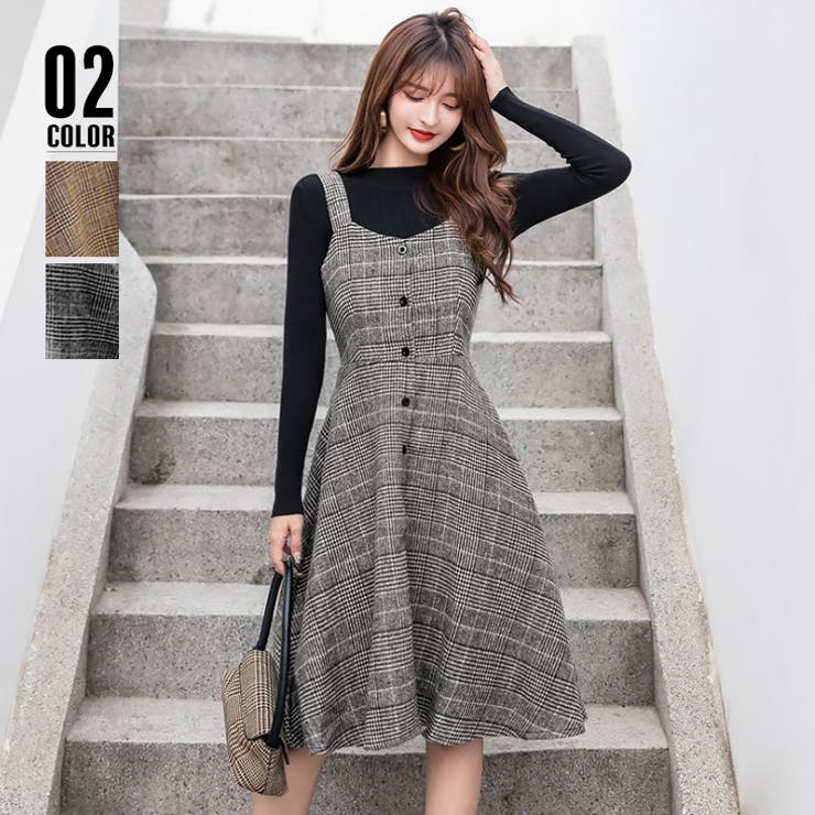 楽天市場】SUNSHINE CLOSET グレンチェック ワンピース 大人