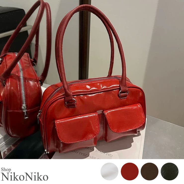 楽天市場】LOVERS 冬新作 フロントダブルポケット ボストンバッグ韓国