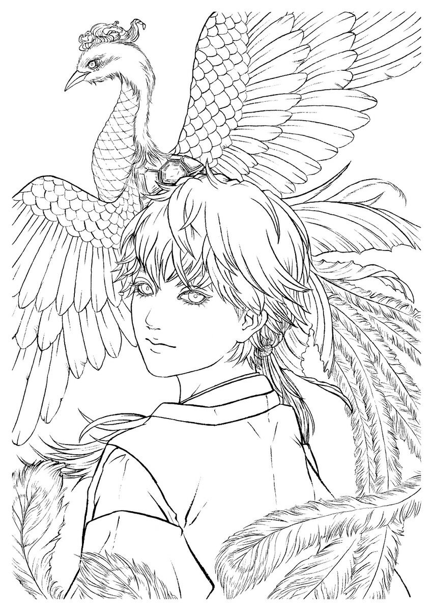 楽天市場】kaiteki ART 水彩塗り絵BOOK vol.1 線画9枚,モノクロ